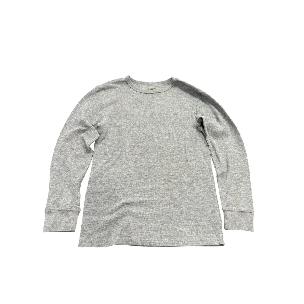 The Children's Place‎ Boys Gray Thermal Long Sleeve Shirt Size Large 10/12